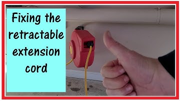 Fixing the retractable extension cord
