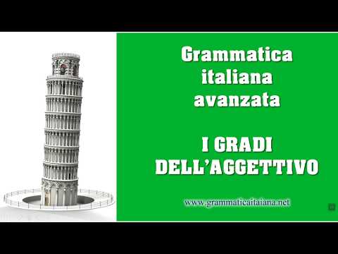 I gradi dell'aggettivo