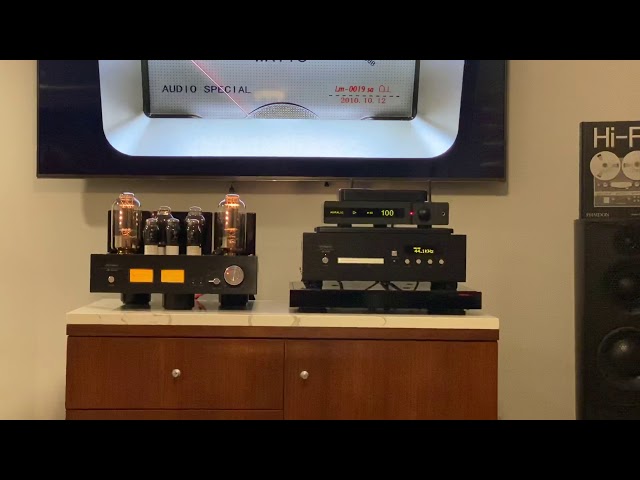 Line Magnetic LM 24CD and V2's Tube Amplifier - YouTube