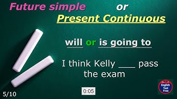 #quiz Future Simple or Present Continuous/Will or Be going to #present #future #simple #tense #will