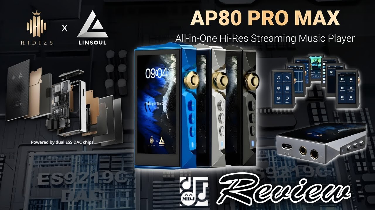 Hidizs x Lisoul All-in-One Hi-Res Streaming Music Player [ AP80