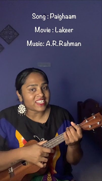 Easy Ukulele Chords - Paighaam Laaya #ukulele #chords #cover #music #arrahman #ukulelesongs