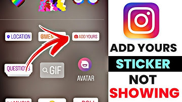 Add Yours Sticker Not Showing in Instagram Story | Add Yours Missing Instagram Problem soved 2022