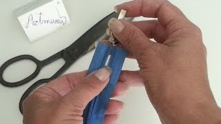 Como arreglar una cremallera que se ha salido el cursor quedando abierta