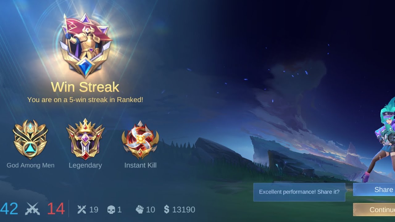 Day 7 : Grandmaster II to III after Diwali 5 win streak Ranked with layla (network issue) sorry 