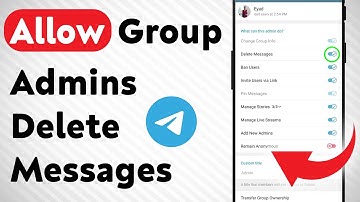 How To Allow Group Admins Delete Messages on Telegram (Updated)