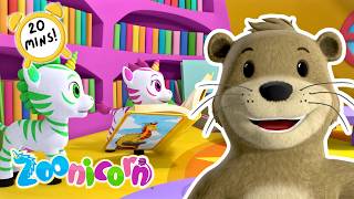 Books are Portals to Another World! 💖 20-Min Compilation | Zoonicorn | Cartoon for Kids