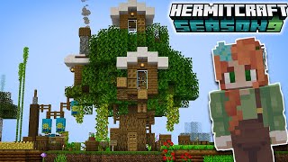 Hermitcraft 9: Treehouse Starter Base! Episode 1