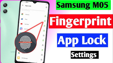 Samsung m05 fingerprint app lock setting | Samsung m05 app lock fingerprint settings
