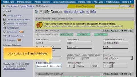 NameCheap com   Updating domain contact information - Adult-Hosting.com