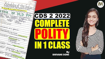 CDS 2 2022 Complete Polity (Part- 1) | CDS 2 2022 Preparation