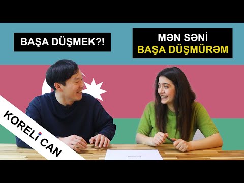 Azerbaycanca Türkçeye Ne Kadar Benziyor? 1. Bölüm (Azerbaycanca Öğrenen Koreli)