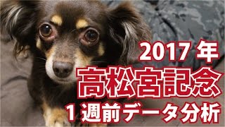 【1週前G1予想】2017年 高松宮記念の1週前データ分析【星野るり】
