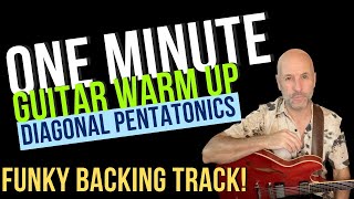 Funky Play Along Guitar Warm Up. Diagonal Pentatonic. Let's Jam!