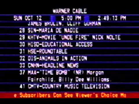 Warner Brothers Cable Guide