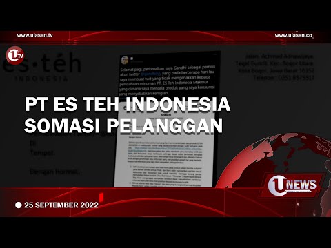 ES TEH INDONESIA SOMASI PELANGGAN PROTES MINUMAN TERLALU MANIS