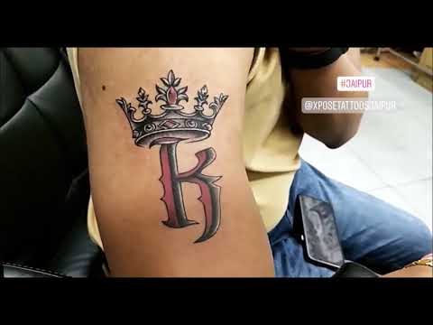 K new letter tattoo designs - YouTube