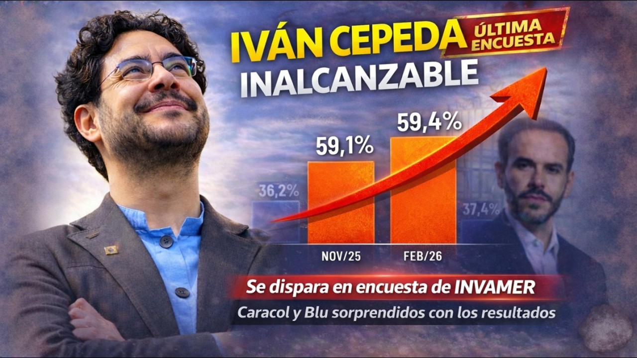 IVÁN CEPEDA Inalcanzable - Líder absoluto de encuesta de INVAMER