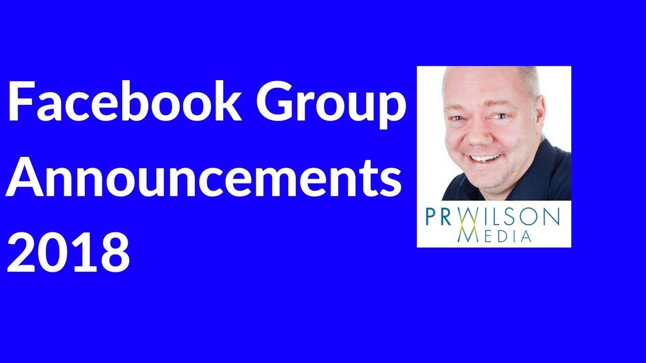 Facebook group announcements 2018 YouTube
