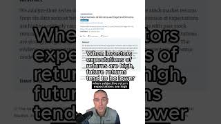 Your feelings about future returns are not expected returns!