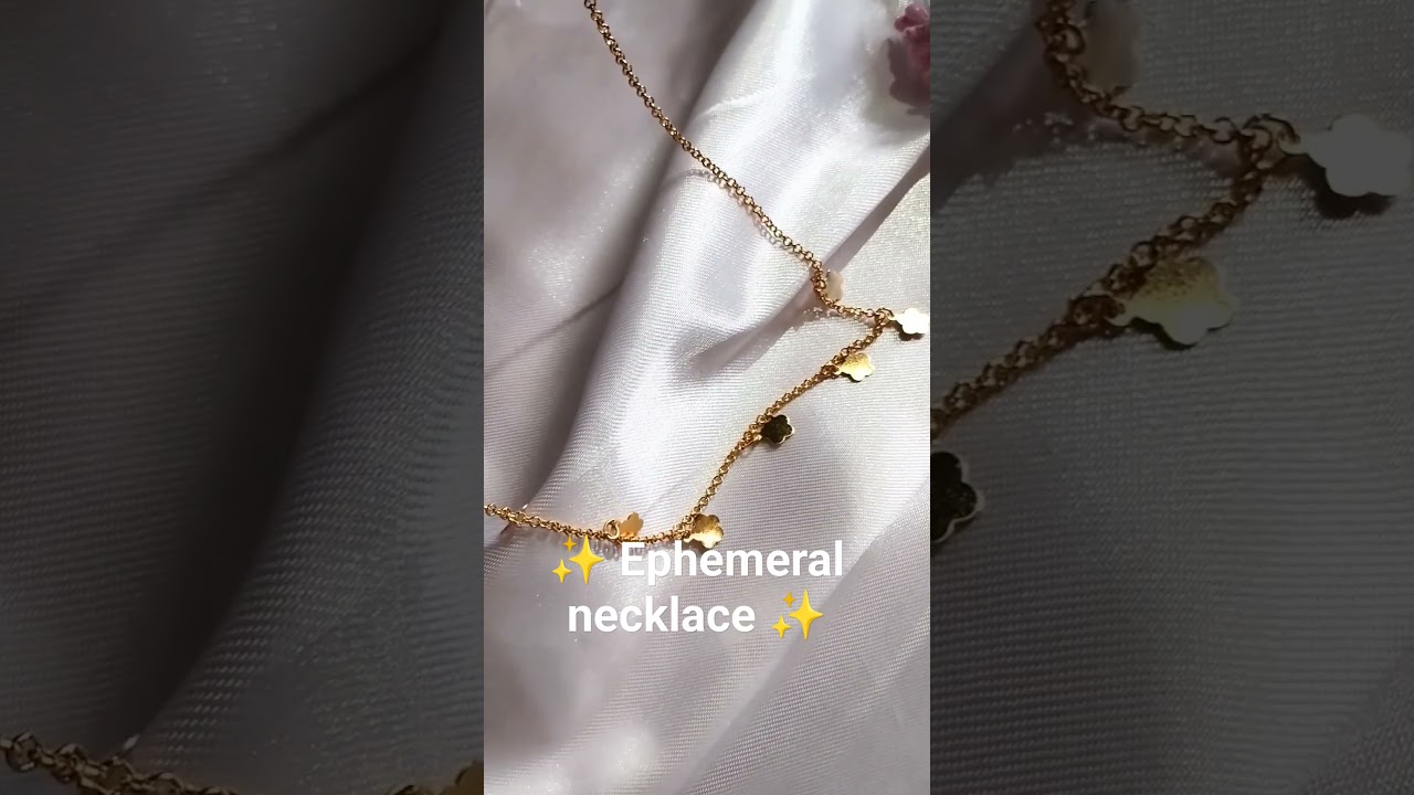 blooming supple necklace on neck