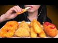 MOST POPULAR FOOD FOR ASMR CRUNCHY FRIED FOOD(Cheese Stick, Corn Dog, Chicken Nugget, Shrimp Ring)