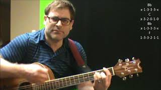 Video thumbnail of "How to play "I Drove All Night" by Roy Orbison on acoustic guitar"