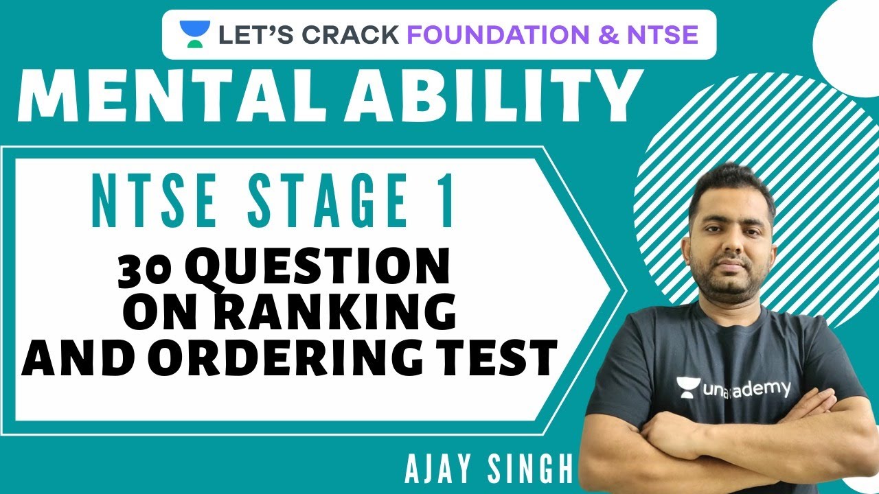 30-question-on-ranking-and-ordering-test-mental-ability-test-ntse-2020-ntse-stage-1-youtube