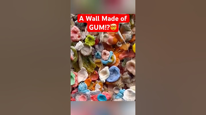 This Wall Is Covered in Gum… and It’s Weirdly Beautiful