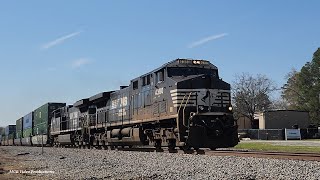 3-21-2026: NS AC44C6M 4380 With Mixed Cast P5 & NS AC44C6M 4916 Lead NS 287 Thru Bonaire, GA