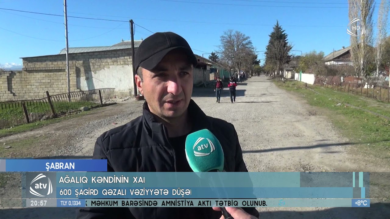 Şabranın Ağalıq kəndinin xarabalığı xatırladan məktəbi