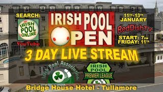 Irish Pool Premier League - LIVE 12th Jan, Bridge House Hotel, Co. Offaly