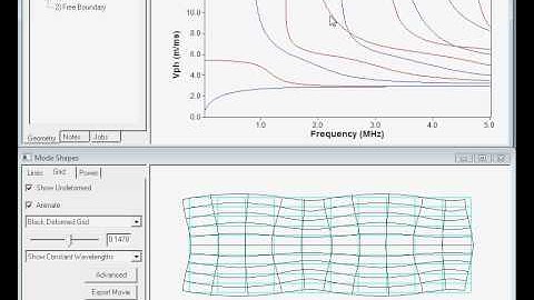 Lamb Wave mode shapes in Aluminum plates
