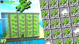 Minecraft sinh tồn 1.18.2 #17 Xây dựng nhà máy farm mía và Hoglin tiến tới cường hóa ! Ngày : 400