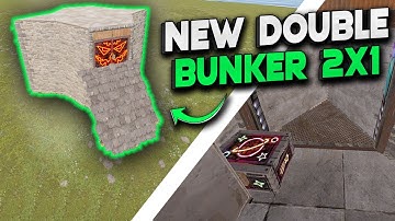 NEW DOUBLE BUNKER 2X1 Rust Base | Rust Building Tutorial 2023