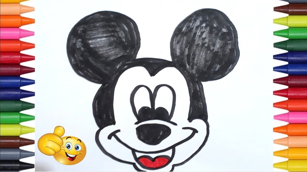 Como dibujar a Mickey Mouse paso a paso - Disney | How to draw Mickey ...