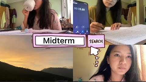 College midterm ||| exam week vlog