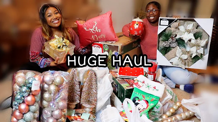 CHRISTMAS DECOR HAUL 2019 | WALMART, AT HOME, DOLLAR TREE, GOODWILL! Vlogmas #2