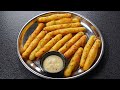 Potato garlic and rice flour can make this super delicious snacks | Garlic potato finger | Yummy