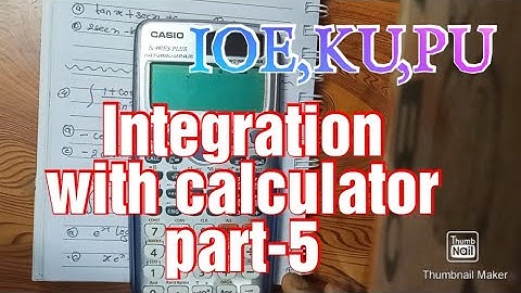 Integration with calculator part-5//anti-derivative with calculator best video