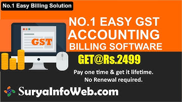 Complete Demonstration for EXL GST Billing & Inventory Software V4 -SuryaInfoWeb