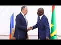 Sergei lavrov meets with mauritanian president mohamed ould ghazouani