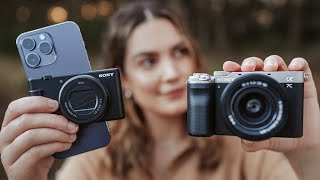 Sony A7C vs ZV1II vs iPhone 14 Pro Max Comparison