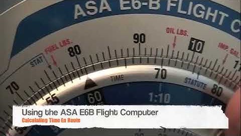ASA AirClassics E6-B Flight Computer - Time En Route