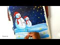 Christmas Special Easy Snowman Painting | Acrylic Speed Art | Paint It