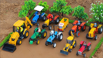 Mini tractor trolley videos || soil loading || tractor jcb || jcb video | @MrDevCreators