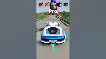NOOB vs Girl vs Pro vs HACKER vs HEROBRINE Car Jump Challenge! 😂 🚗