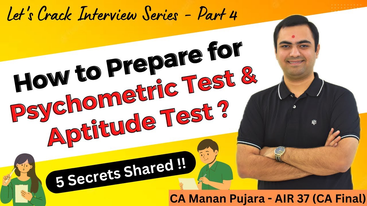 How to Prepare for Aptitude and Psychometric Test | Let's Crack ...