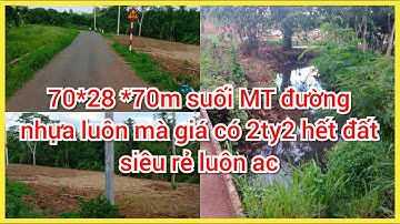 Bán đất nền bà Rịa vũng tàu - bán 1sieu phẩm MT đường nhựa view suối lớn 70met đường mà có 2ty2 TL