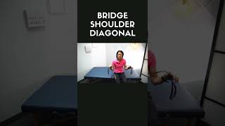 Bridge Shoulder Diagonal #exercise #rehabilitation #youtubeshorts #physicaltherapy #rehab